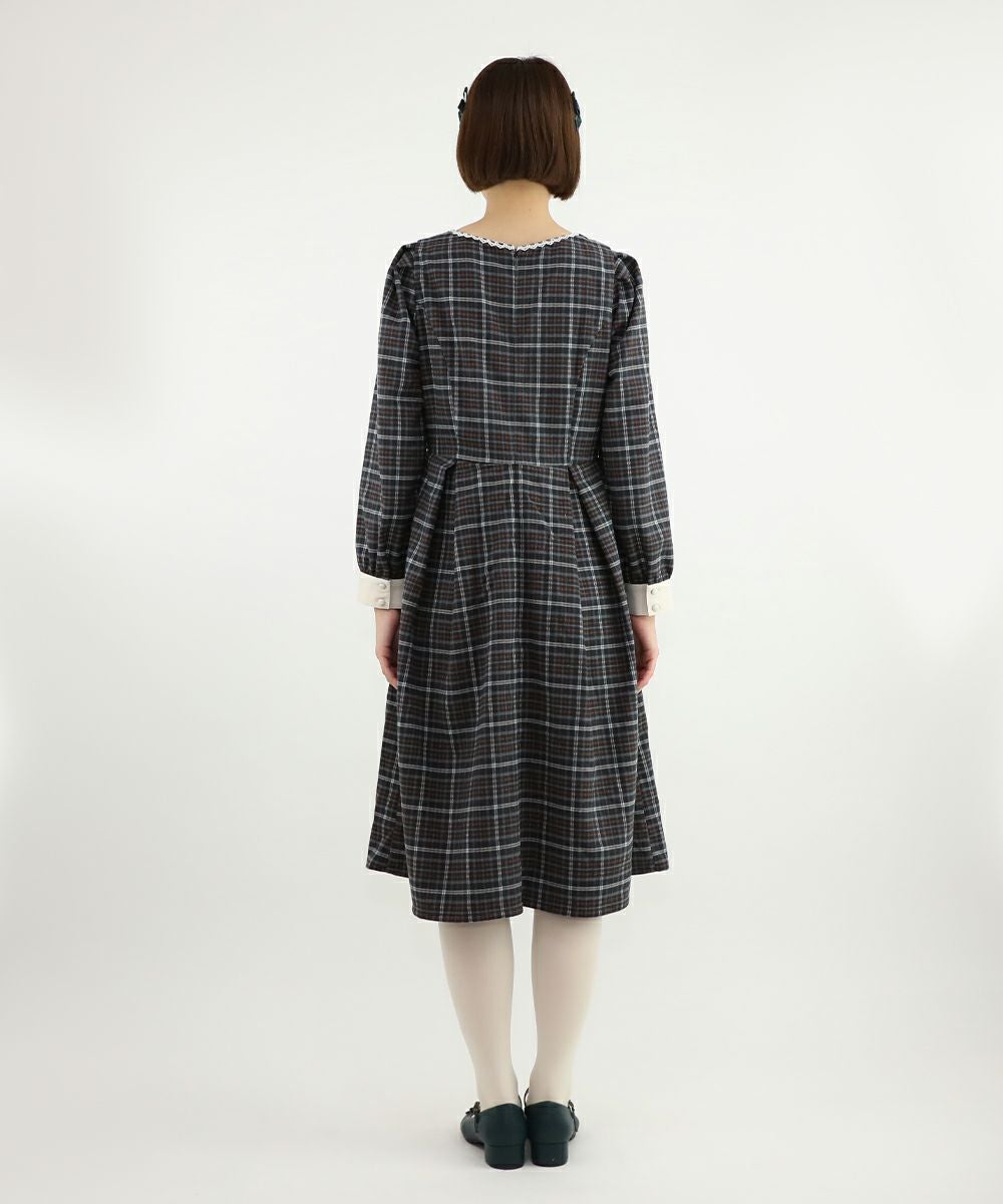 重ね風ヨークチェックワンピース/F i.n.t [48AE02j023] | F i.n.t公式