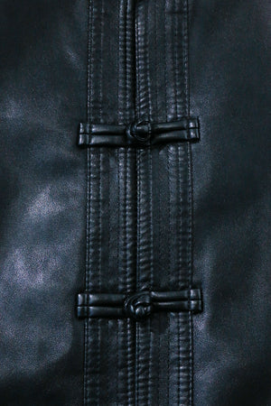 Faux Leather China JKT/ ブラックカンフージャケット – FIFTH GENERAL