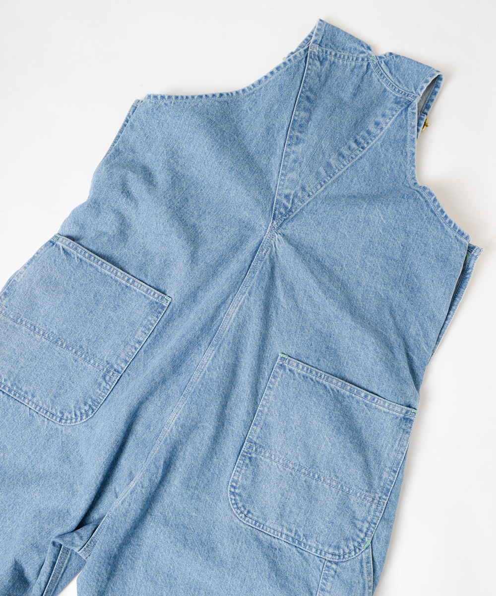 BIG DENIM FLARE OVER-ALL (LIGHT INDIGO)｜HOLIDAY（ホリデイ