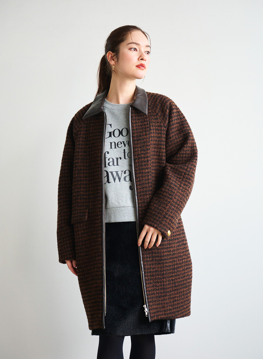 ステンカラーツイードコート｜LOUNIE（ルーニィ）公式サイト／公式