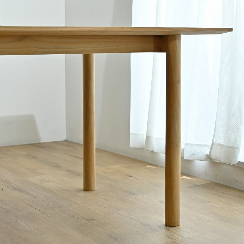 HOKOS チーク無垢材 ダイニングテーブル 幅180cm T378RXを激安で販売