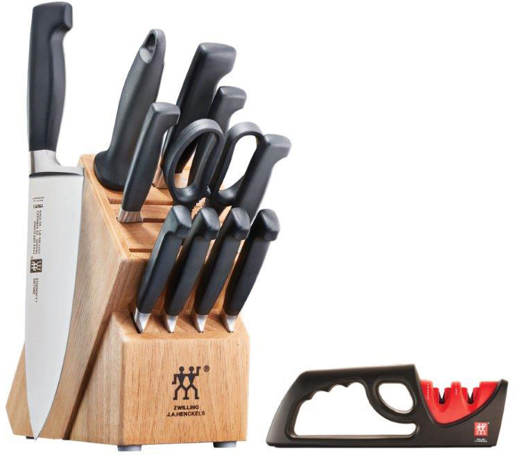 Zwilling J.A. Henckels TWIN Four Star 12 Piece Block Set Plus