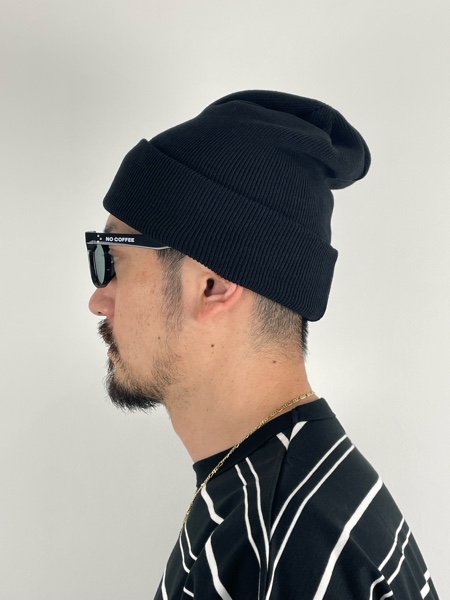 COOTIE / Dry Tech Big Cuffed Beanie -Black-