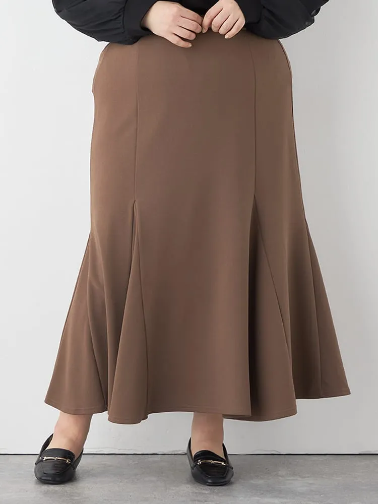 ブラウン カットジョーゼットマーメイドスカート | フォーエル公式通販