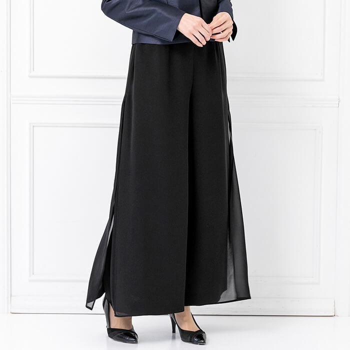 マーメイドラインのロングスカート 9号・ブラック｜東京ソワール