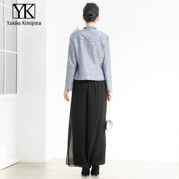 胸当て付きフォーマルジャケット 9号・ネイビー｜東京ソワール