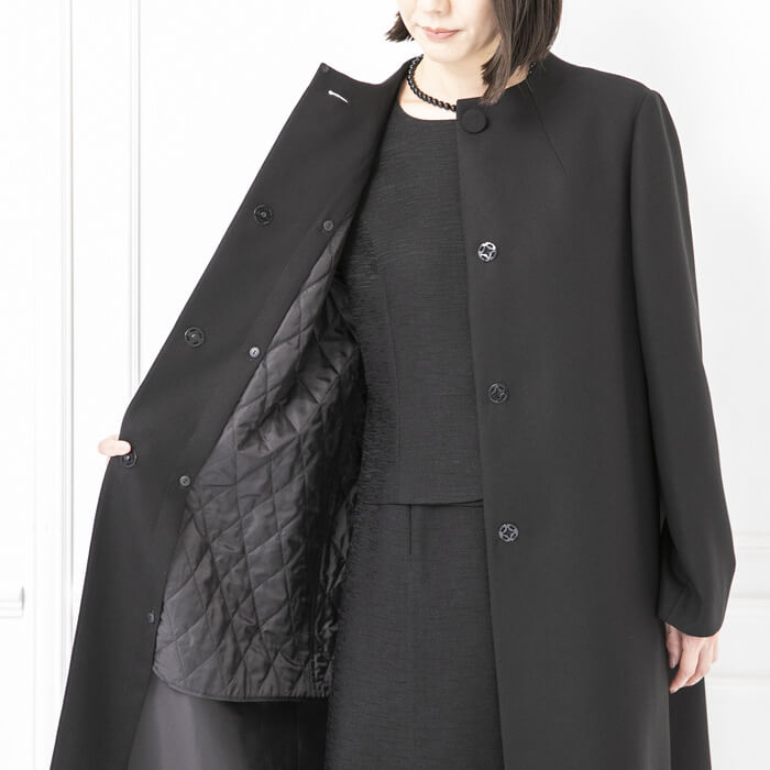 ライナー付きフォーマルコート 9号・ブラック｜東京ソワール