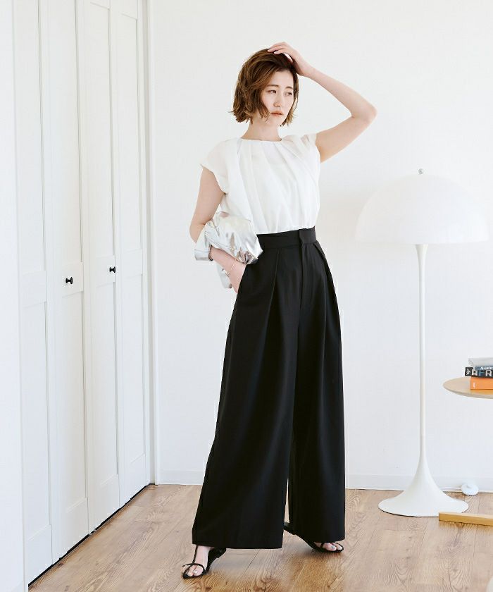 オーバーラップタックワイドパンツ | ur's（ユアーズ）