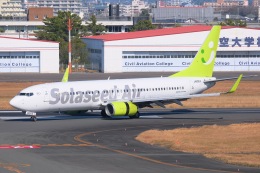 みんなで頑張るばい！くまモン号」特別塗装機 ソラシド エア (737-800