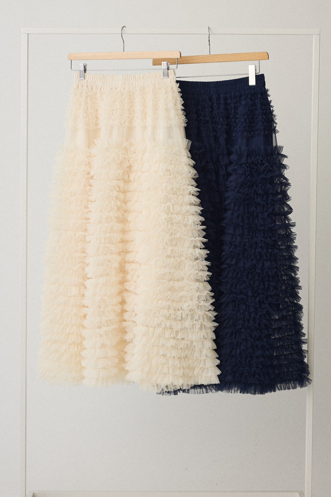 予約/SET]ホイップチュールティアードスカート+ホイップチュール