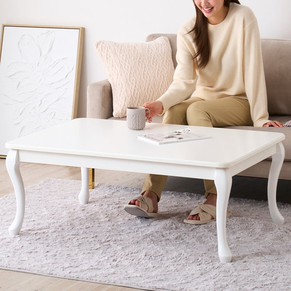 EC限定】シャトン こたつテーブル L ホワイト 1050×700 | Francfranc