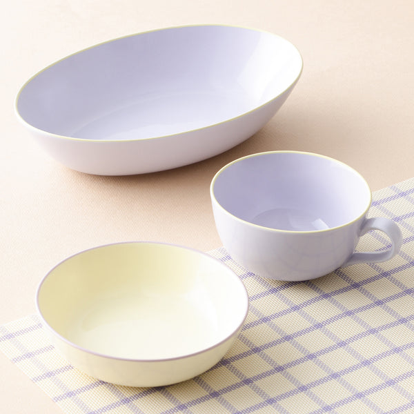 オルディカラフル かんたんごはん 食器3点セット パープル