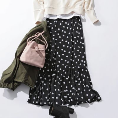 SINME(シンメ)のドットロングスカート通販 | 集英社HAPPY PLUS STORE