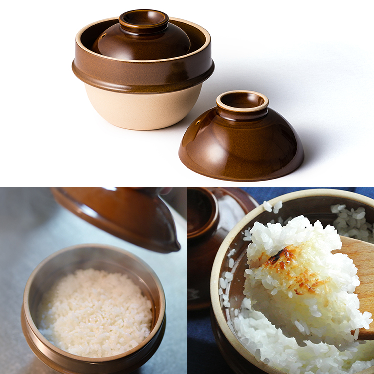 つかもと】益子焼“kamacco”一合炊き土鍋（土釜） | 藤巻百貨店
