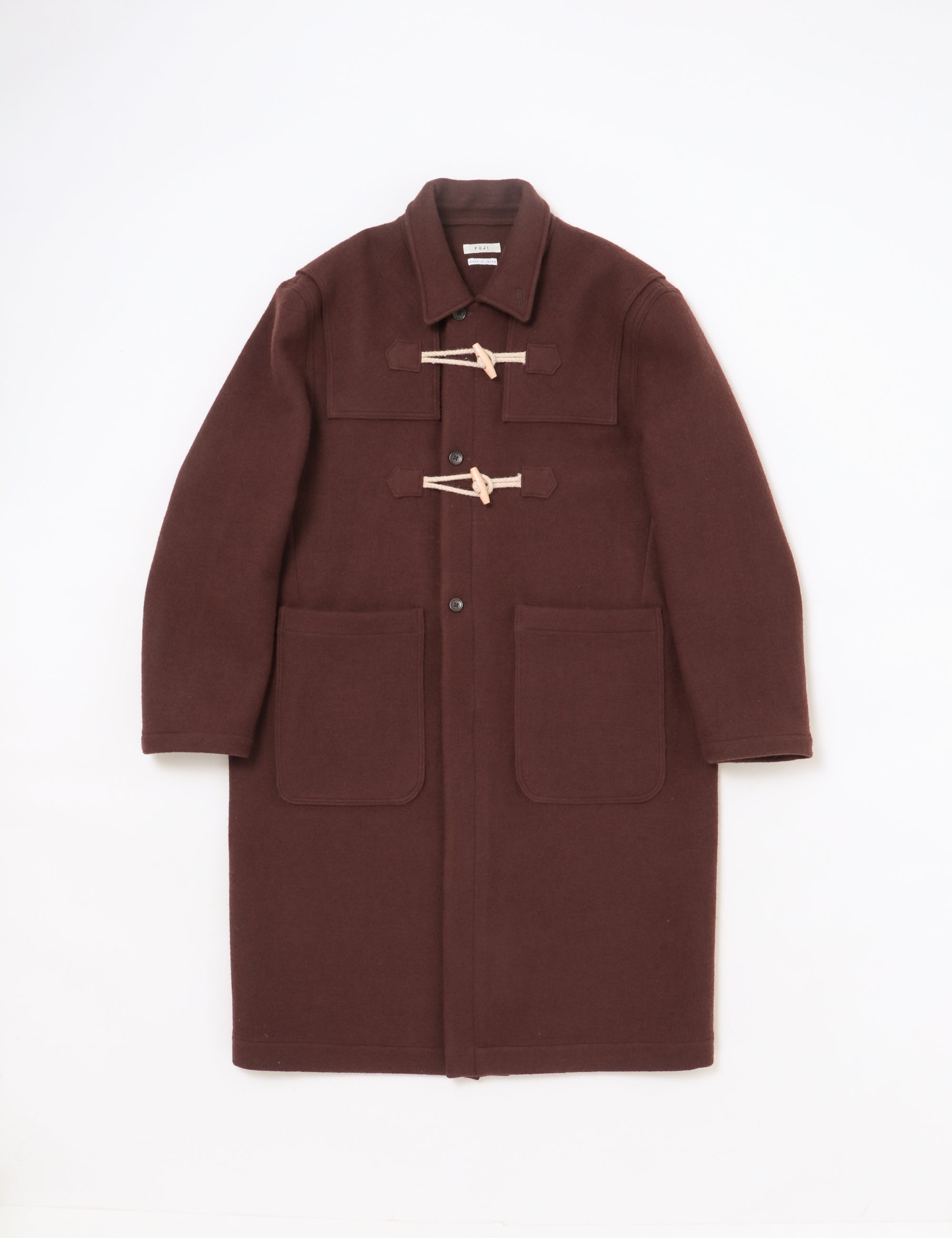 MELTON WOOL DUFFEL COAT – FUJI
