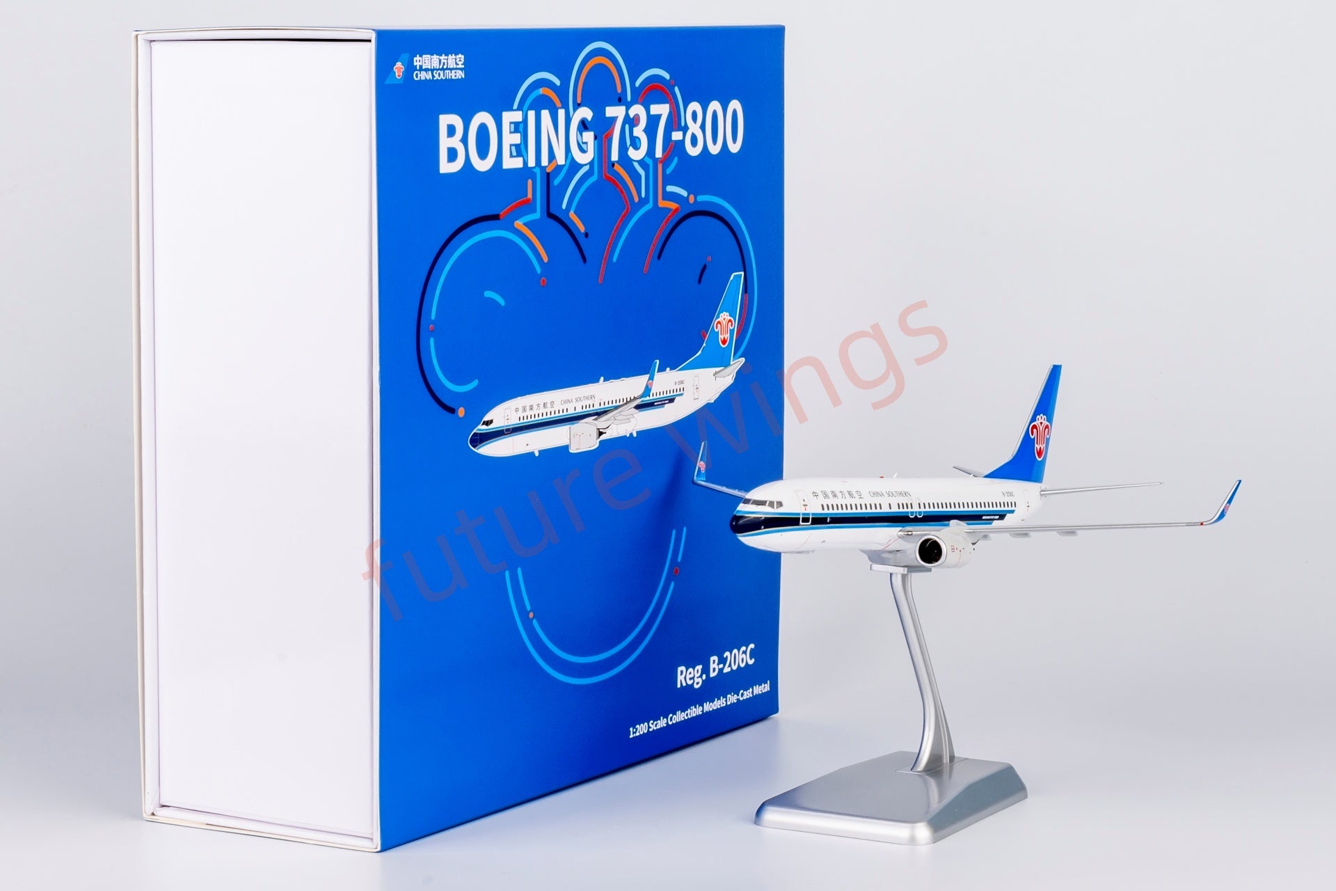1:200 NG Models x China Southern Airlines B737-800 B-206C Aircraft