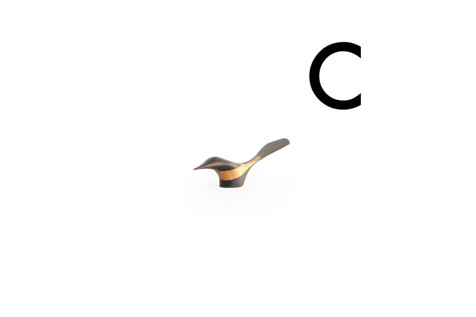 デンマークヴィンテージ 鳥の置物 木製オブジェ 北欧雑貨/Danish