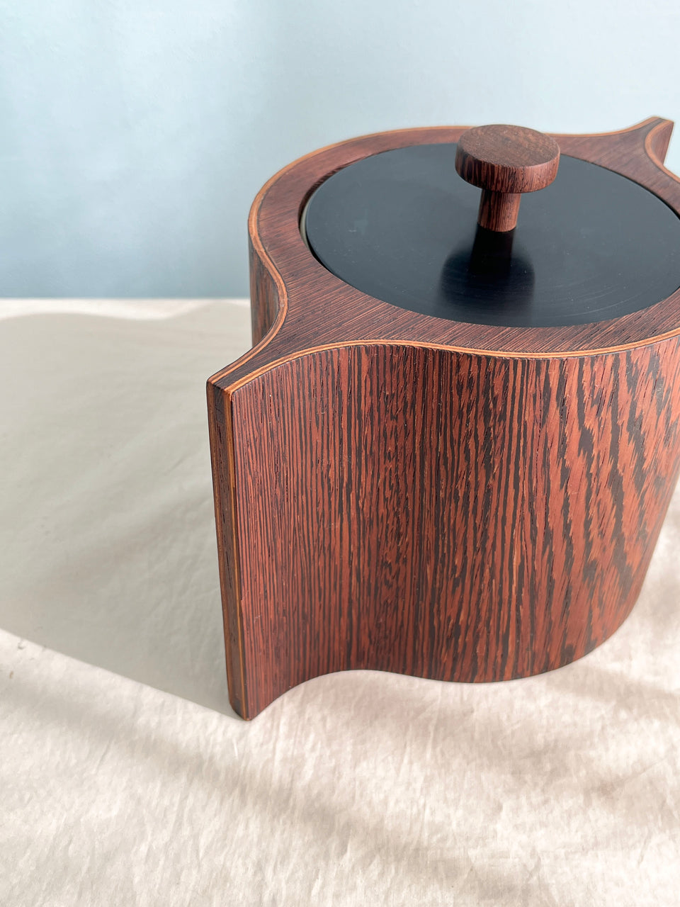 デンマークヴィンテージ アイスバスケット ウェンジ材 北欧インテリア