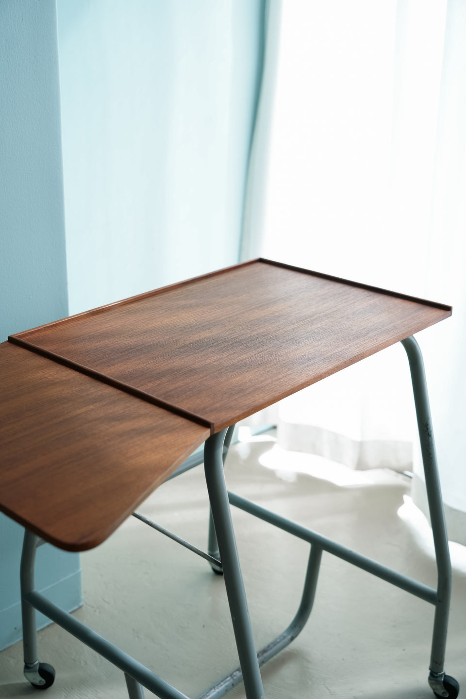 デンマークヴィンテージ タイプライターテーブル デスク チーク材 北欧