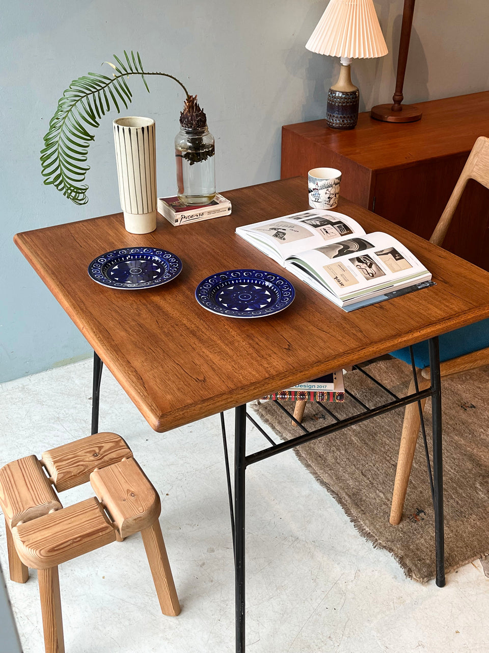 古材 リメイクテーブル デスク アイアンレッグ チーク材/Old Lumber