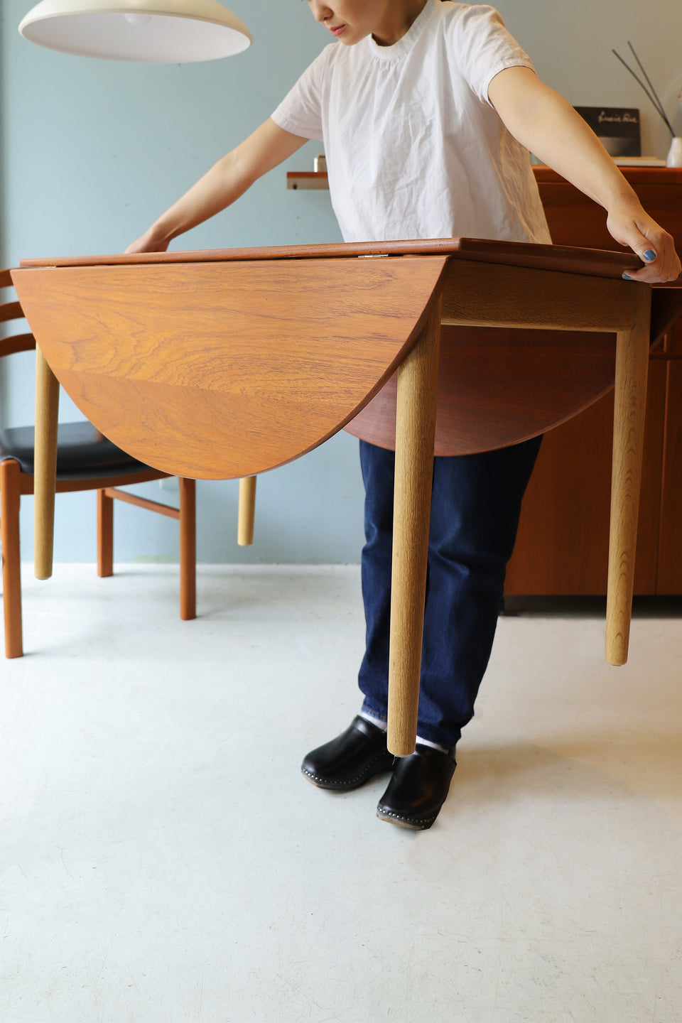 デンマークヴィンテージ ドロップリーフ コーヒーテーブル/Danish