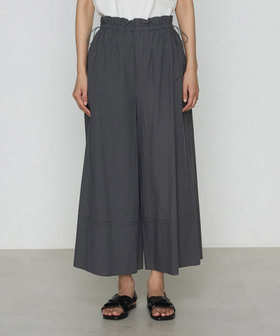 TALLサイズ 〕 コットンタイプライター ギャザーワイドパンツ（76