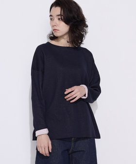 シアーベロア ラウンドネックプルオーバー（01-01EM02-205）｜K.T