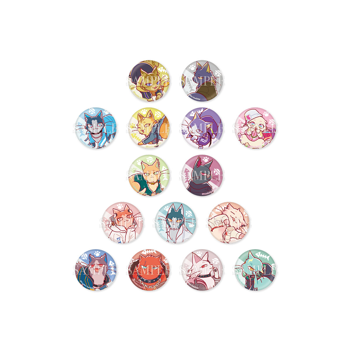 セット品】ネコぱら 缶バッジ 30点 まとめ売り セット品】ネコぱら 缶