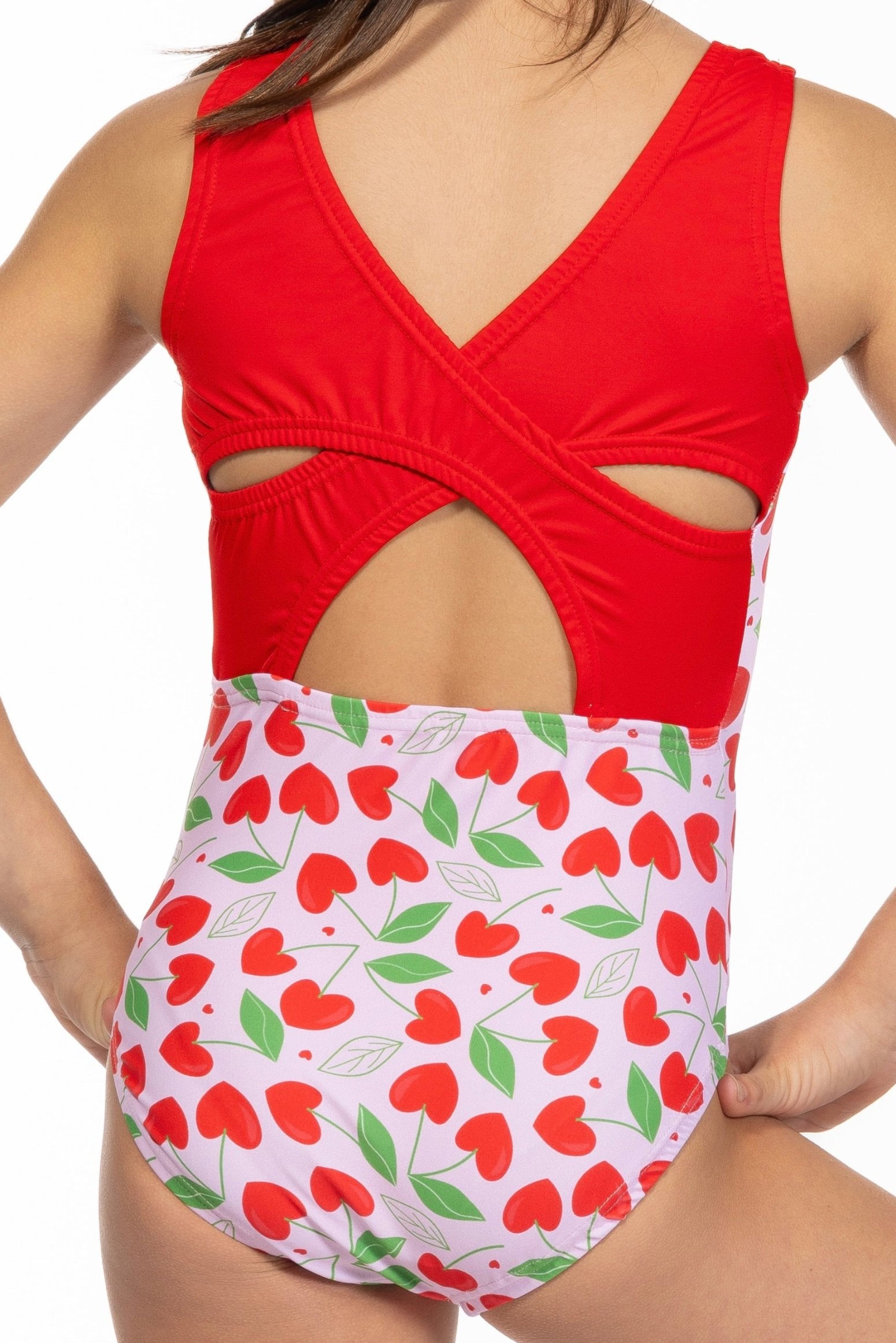 Cherry Love Criss Cross Back Leotard – Garland Activewear