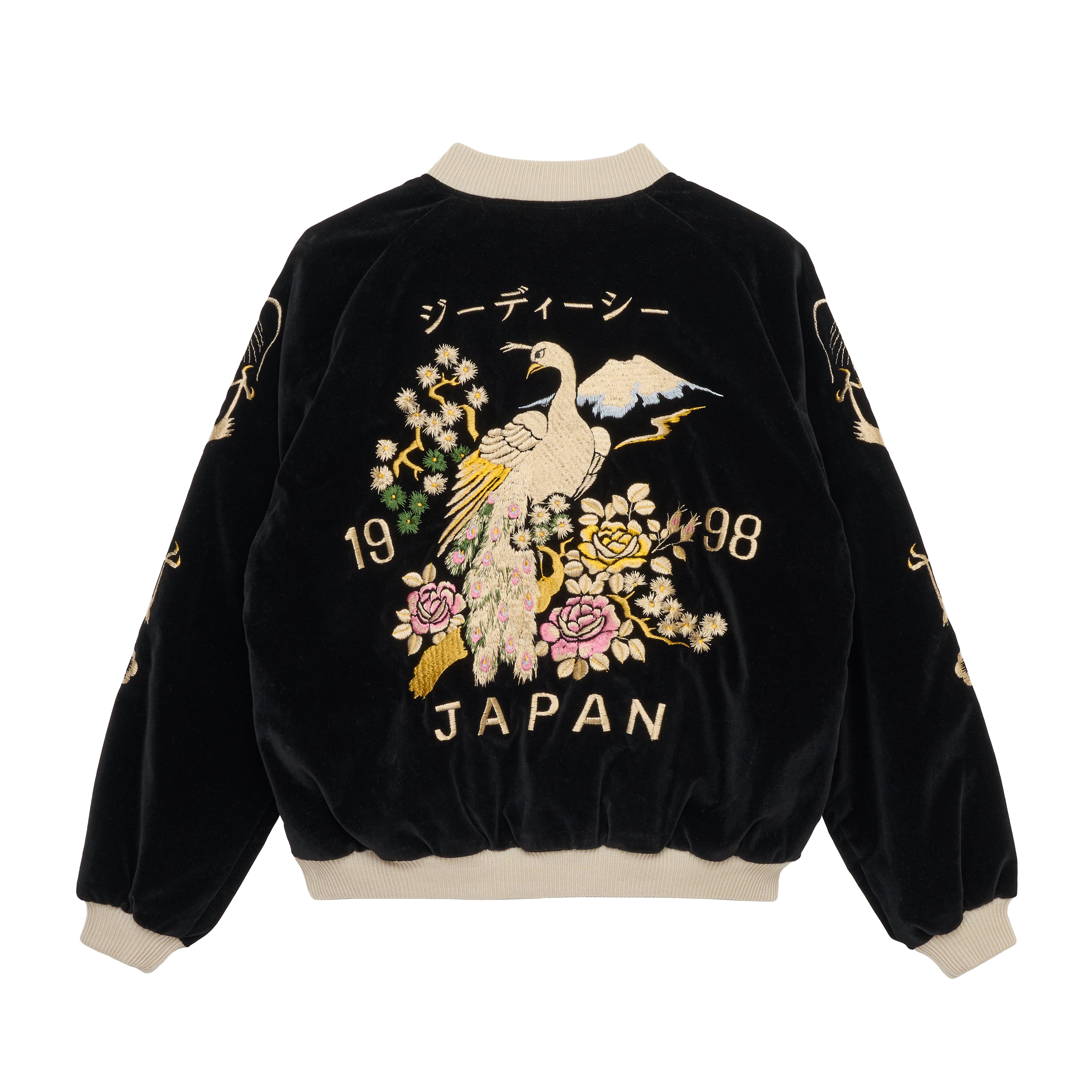 TAILOR TOYO X GDC】Velveteen × Acetate Souvenir Jacket “PHOENIX” × “AL