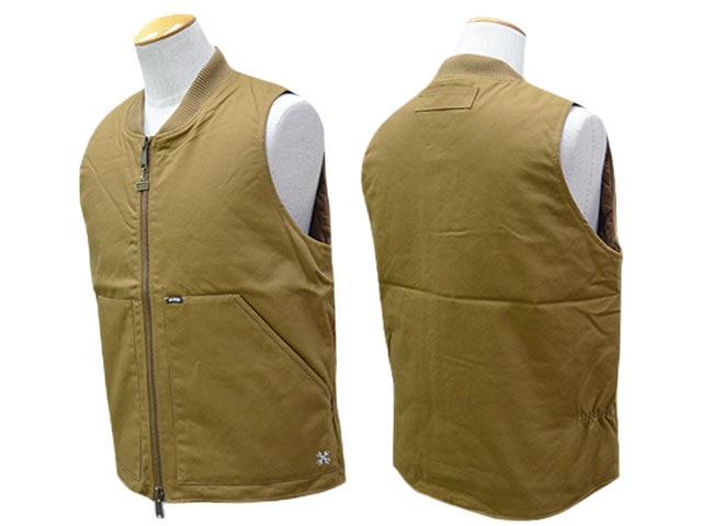 全3色【BLUCO/ブルコ】2025AW「Rib Collar Duck Vest/リブカラーダック