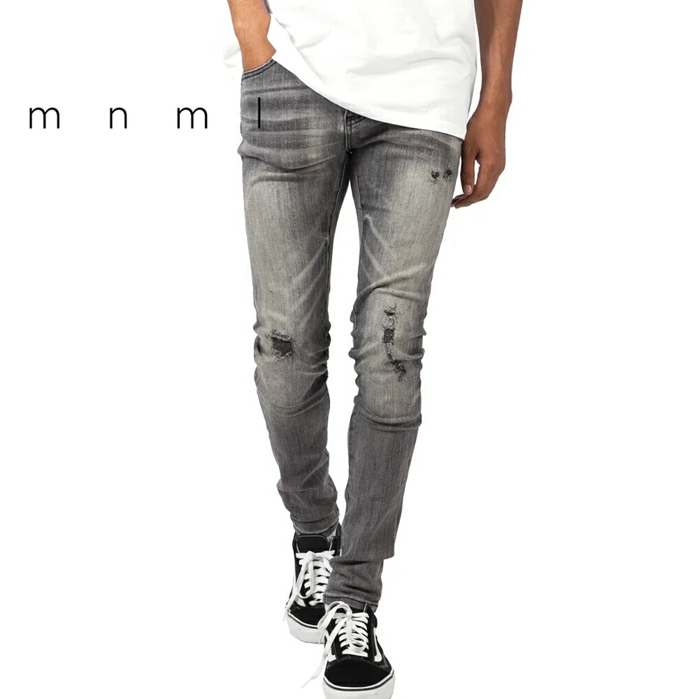 mnml ミニマル X145 STRETCH DENIM GREY ストレッチ デニム パンツ
