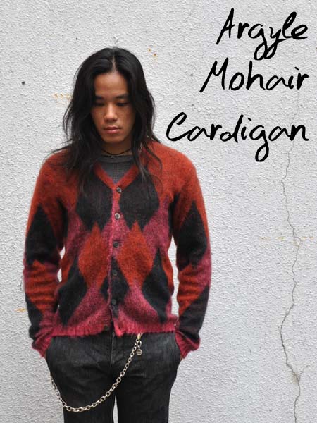 ARGYLE MOHAIR CARDIGAN（アーガイルモヘアカーディガン） | SPEED ADDICT