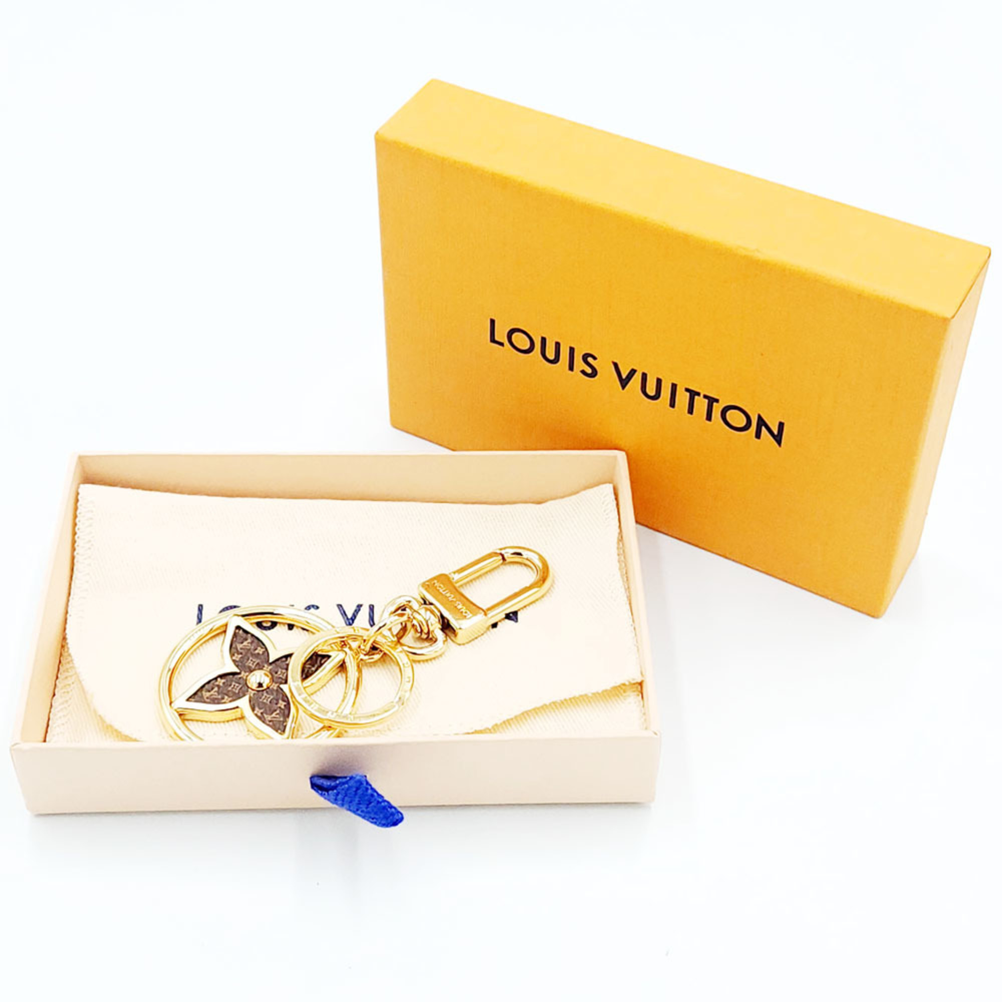 Louis Vuitton LOUISVUITTON Porte-Clé LV Treasured M01207 Gold