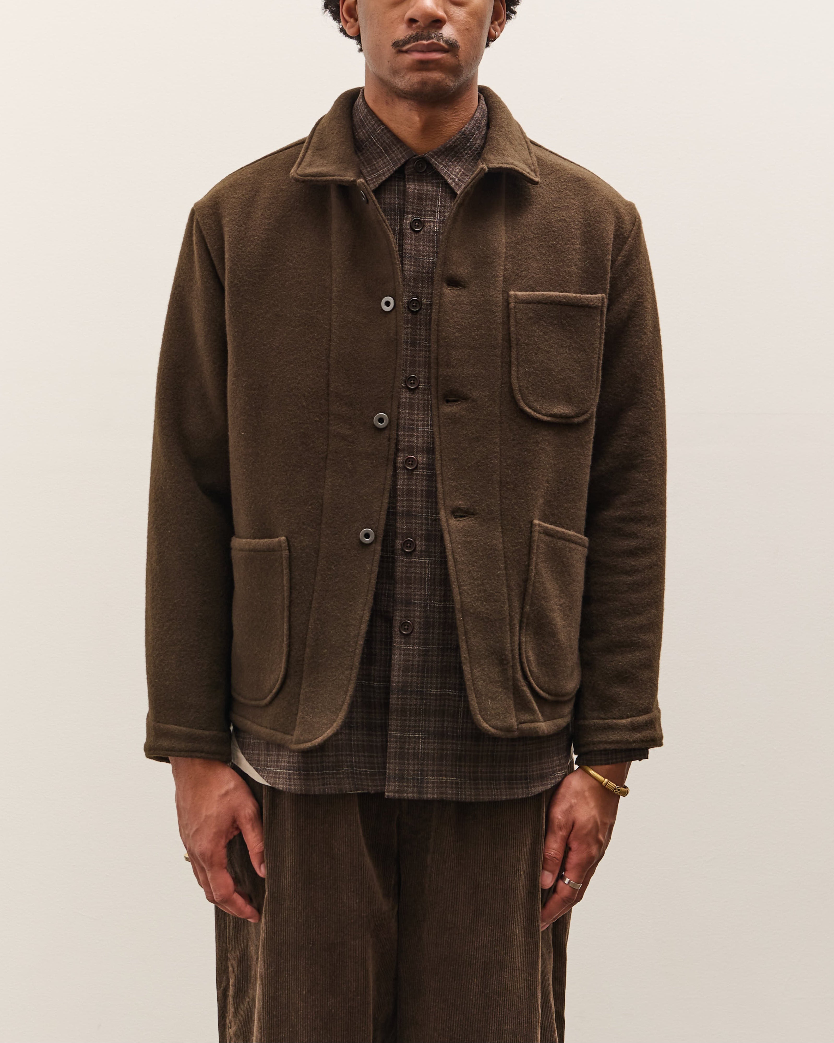 Evan Kinori Three Pocket Jacket, Dark Olive – Glasswing