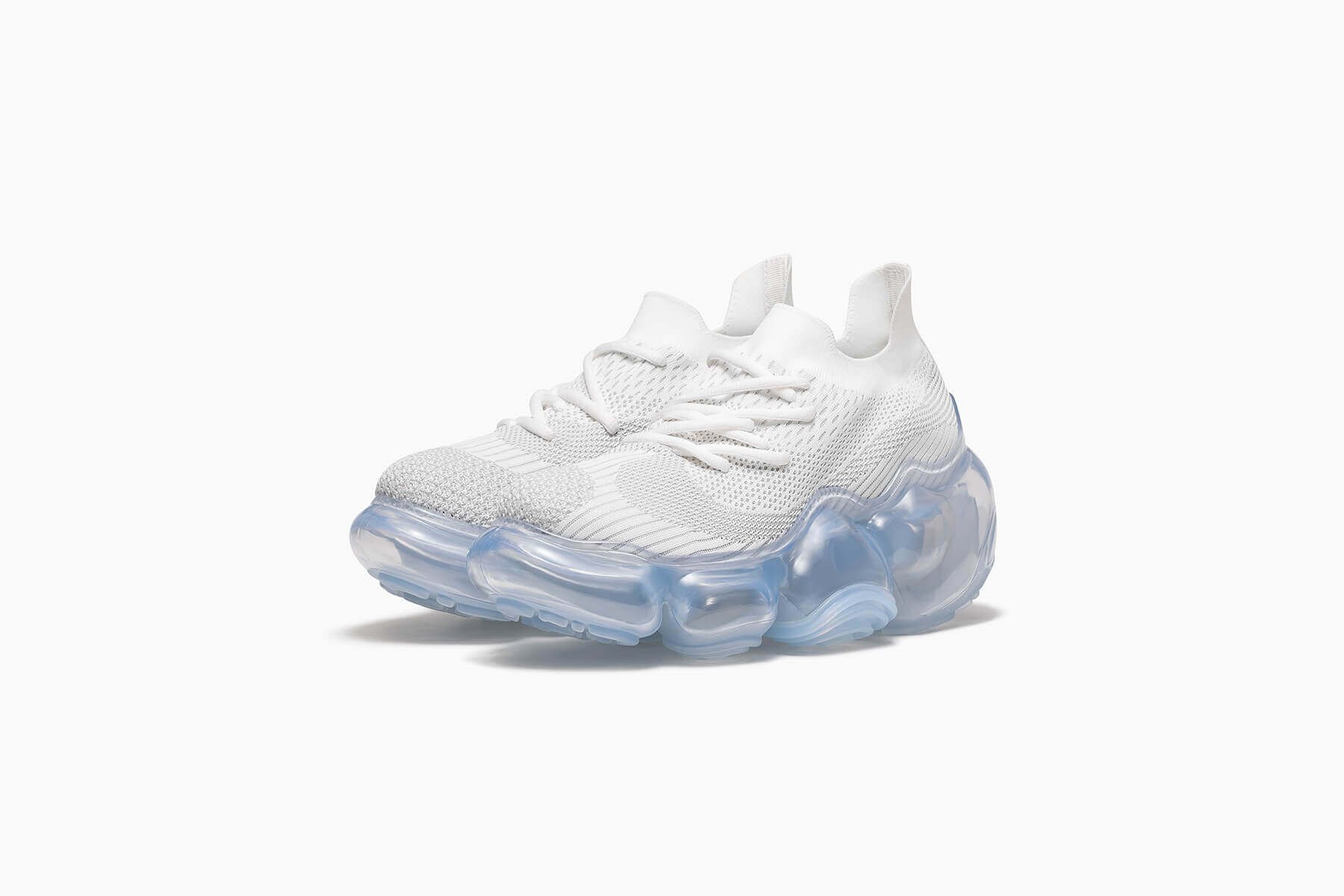 grounds スニーカー 24 MOOPIE 白 水色 grounds/グラウンズ/別注MOOPIE