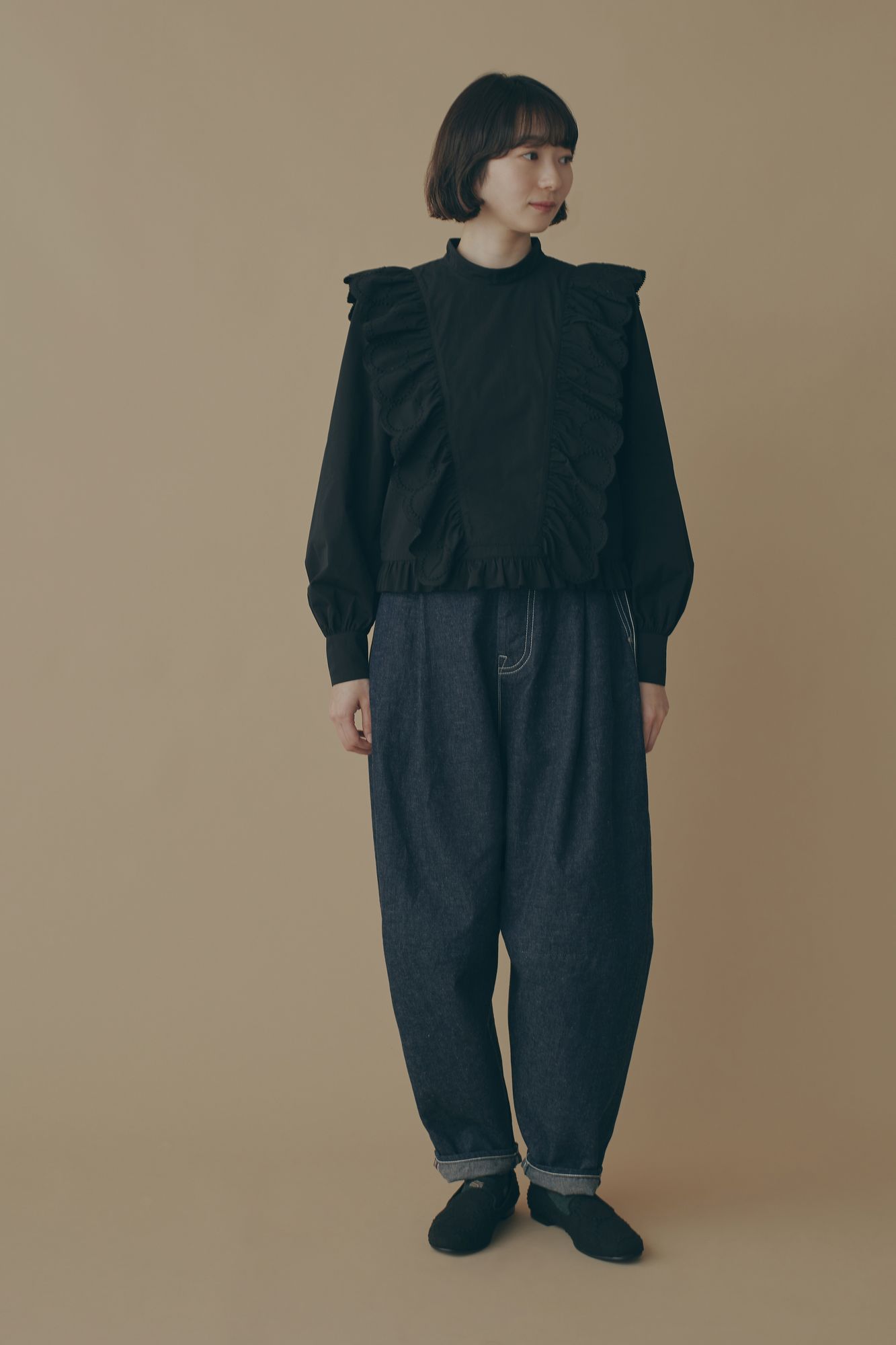 tambourine ラグランスリーブブラウス - minä perhonen