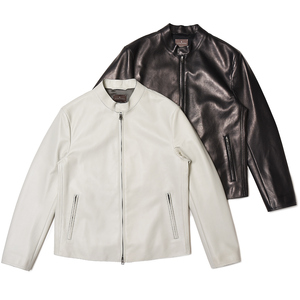 ALTACRUNA（アルタクルーナ）ラムレザースタンドカラーシングル