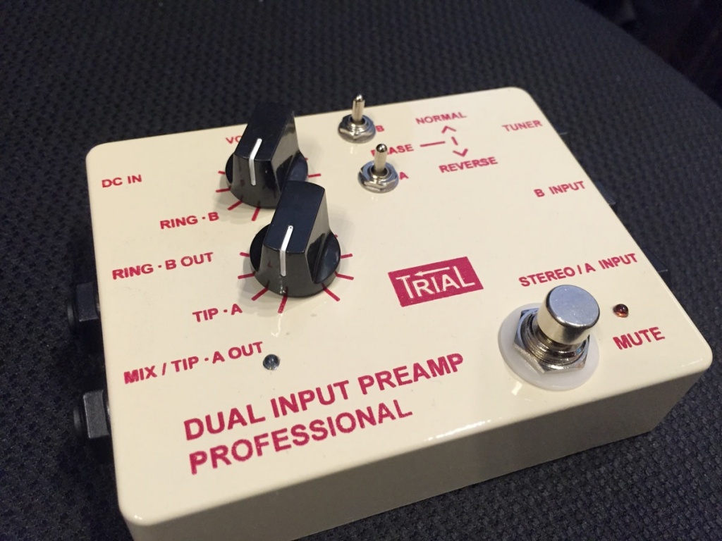 プリアンプ】TRIALより アコギ用プリアンプ「Dual Input Preamp