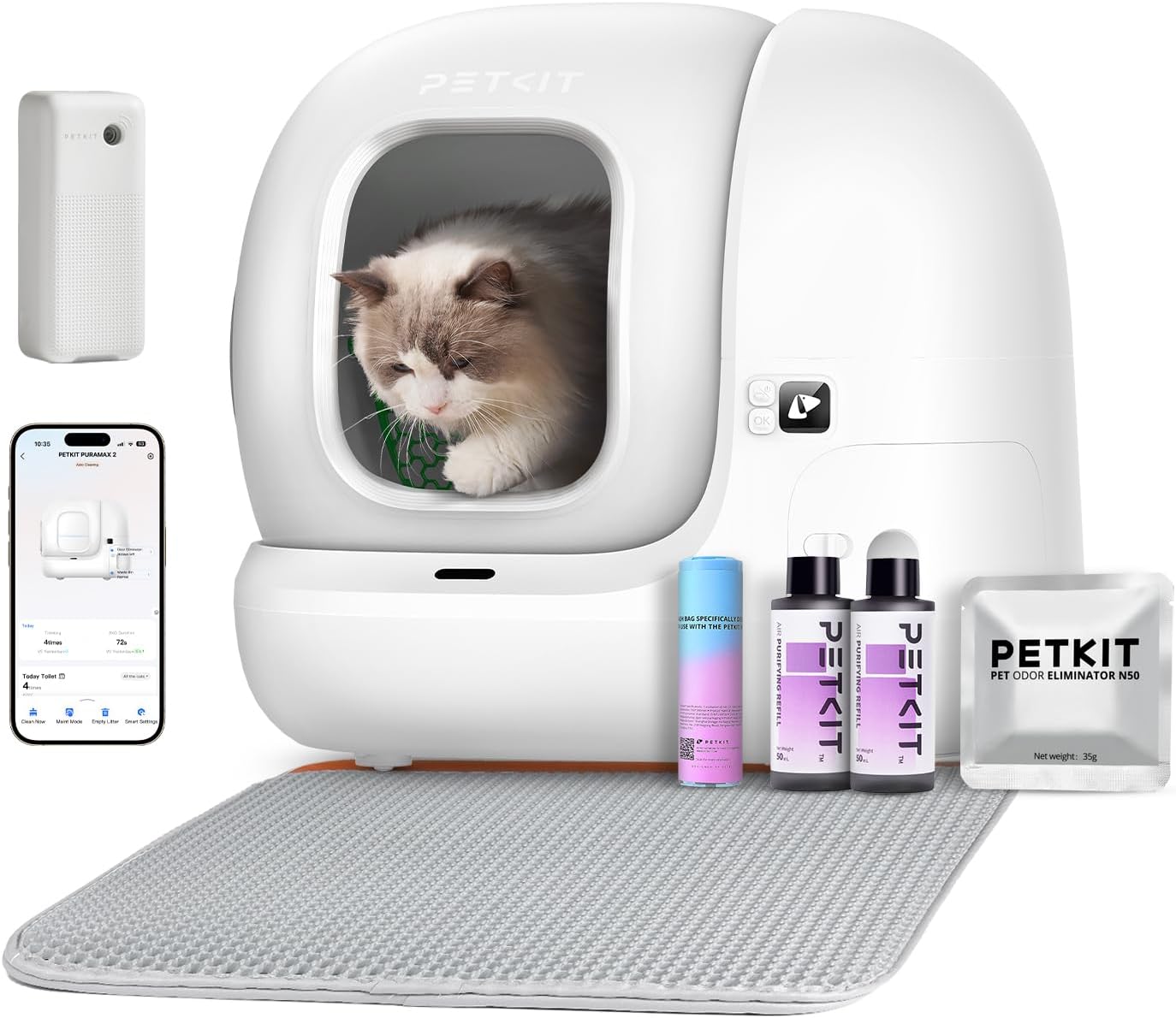 月額11,800円レンタルプラン：PETKIT PURE MAX 2 自動トイレ 猫トイレ