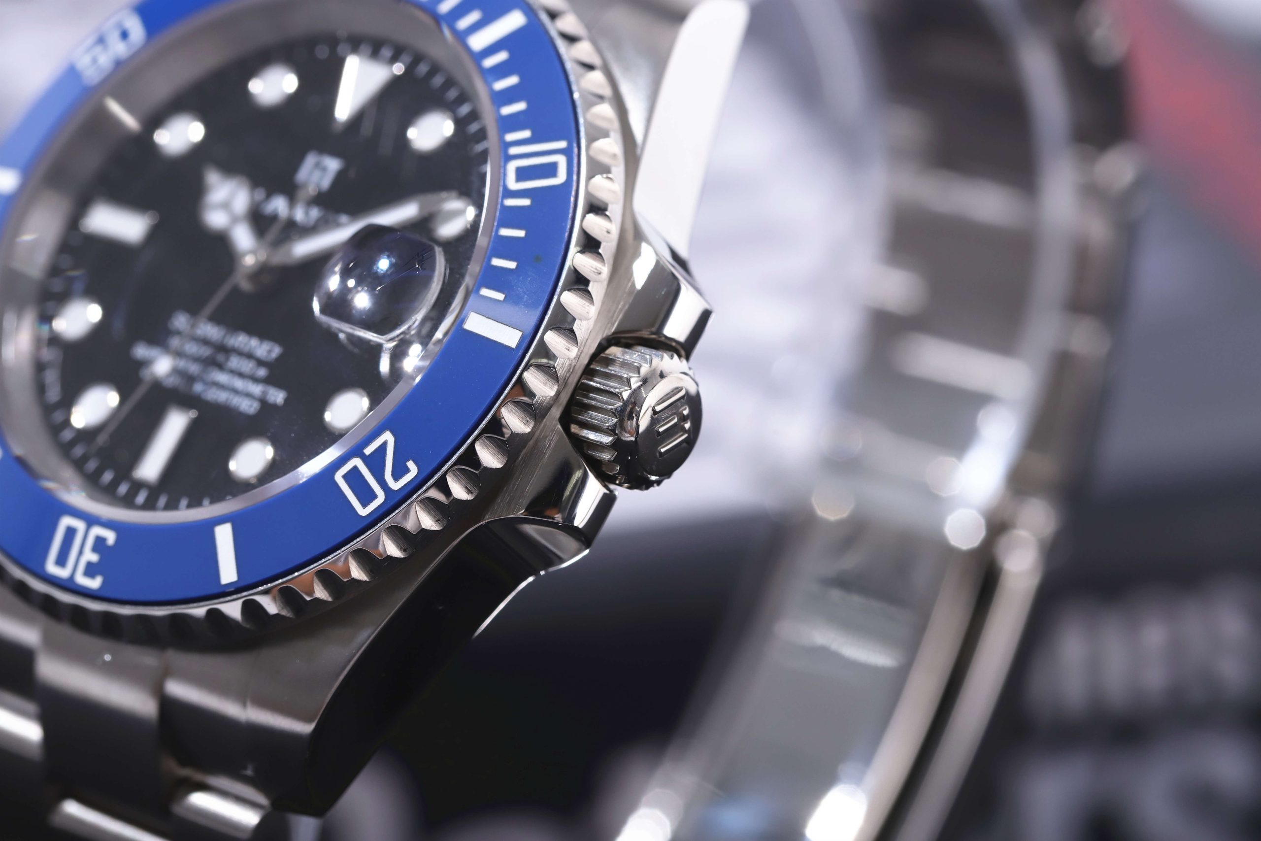 HAMAYOTA 腕時計 サブマリーナ メンズ 自動巻き ブルーベゼル