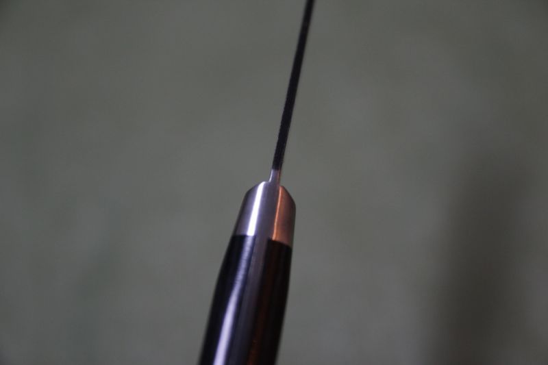 名工 邑田武峰 武峰作 黒打ち青紙1号 ペティ135mm ステン口金付