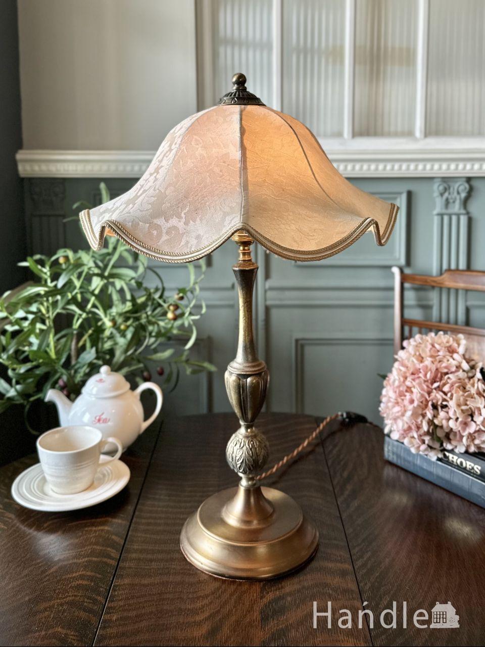 英国アンティークのスタンドライト、ガス灯ランプのおしゃれな