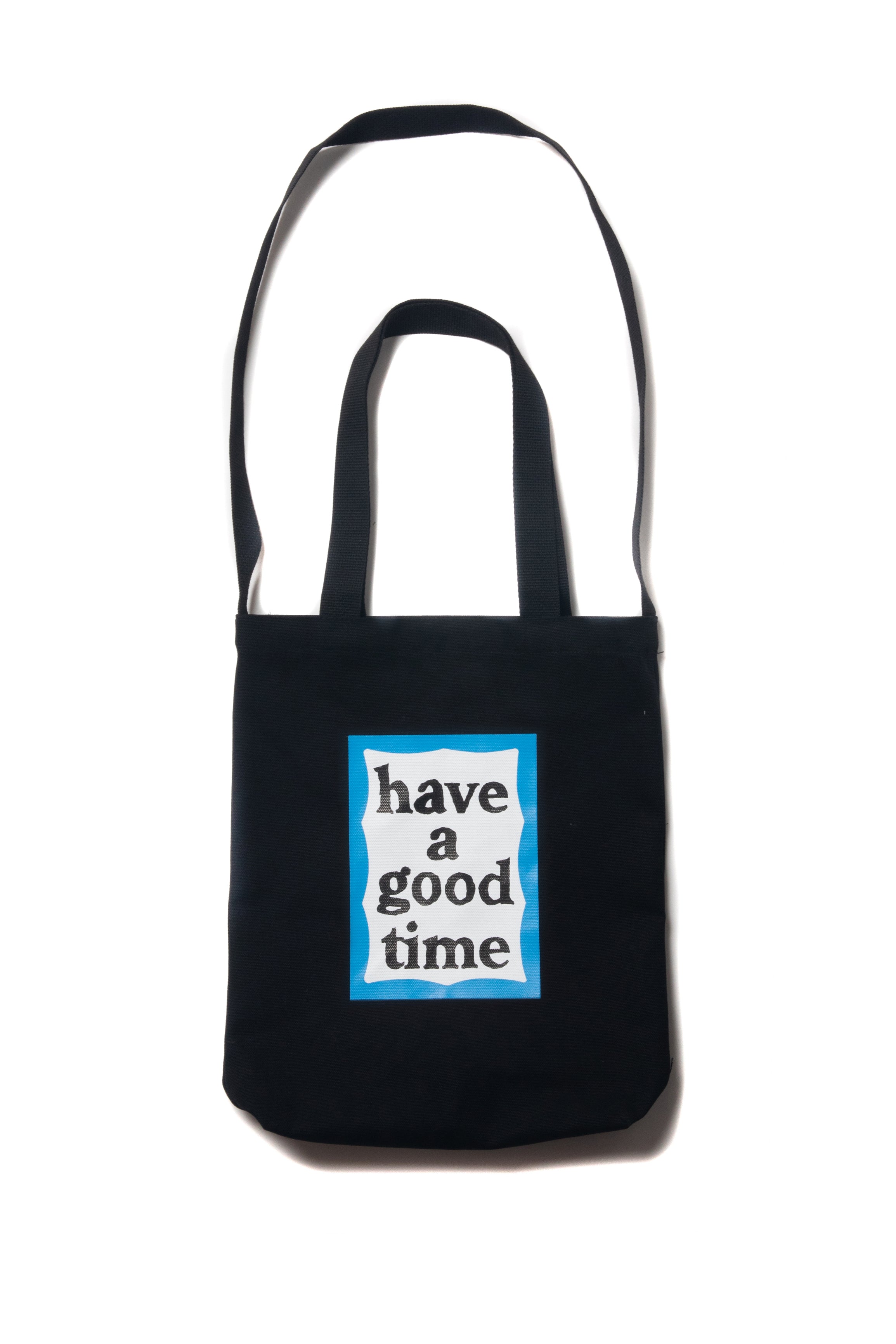 BLUE FRAME CANVAS 2WAY TOTE BLACK – have a good time