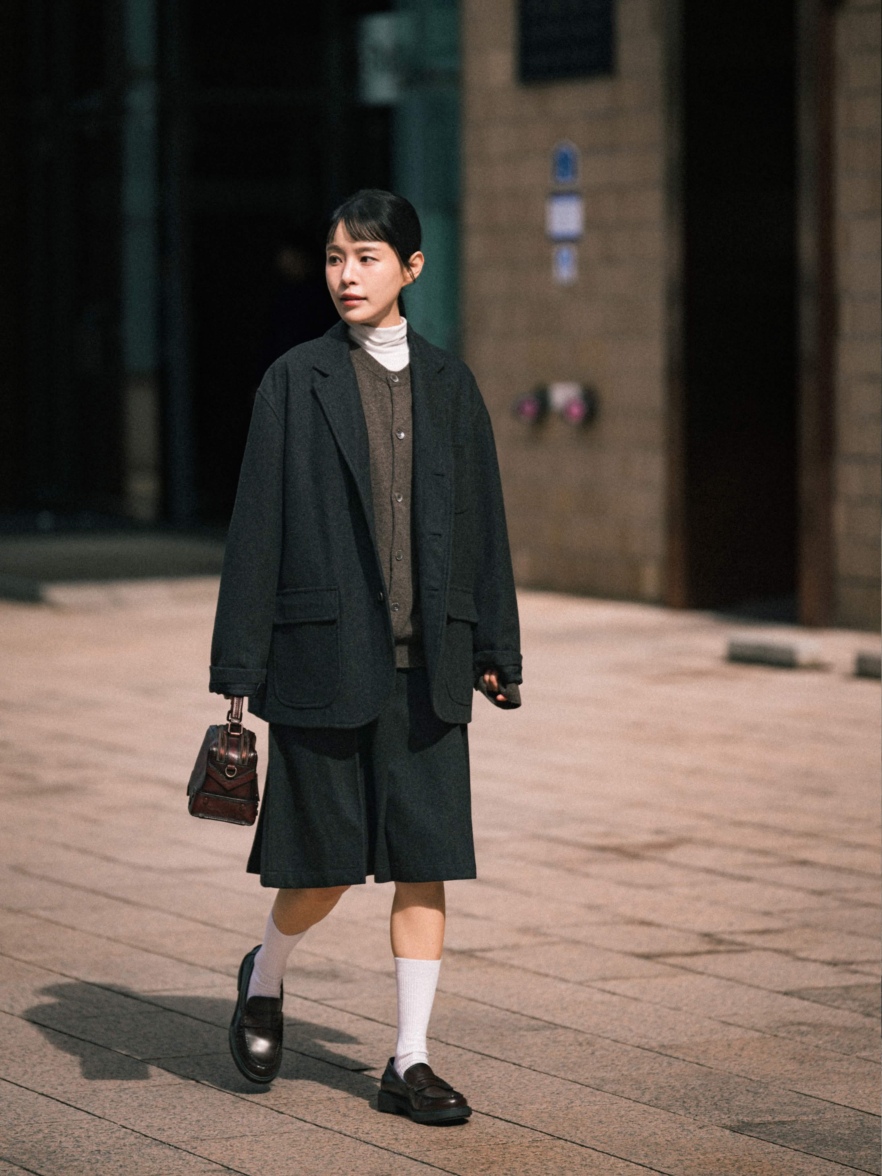 MUSINSA公式 | Havehad ウィメンズウールブレンドプリーツスカート