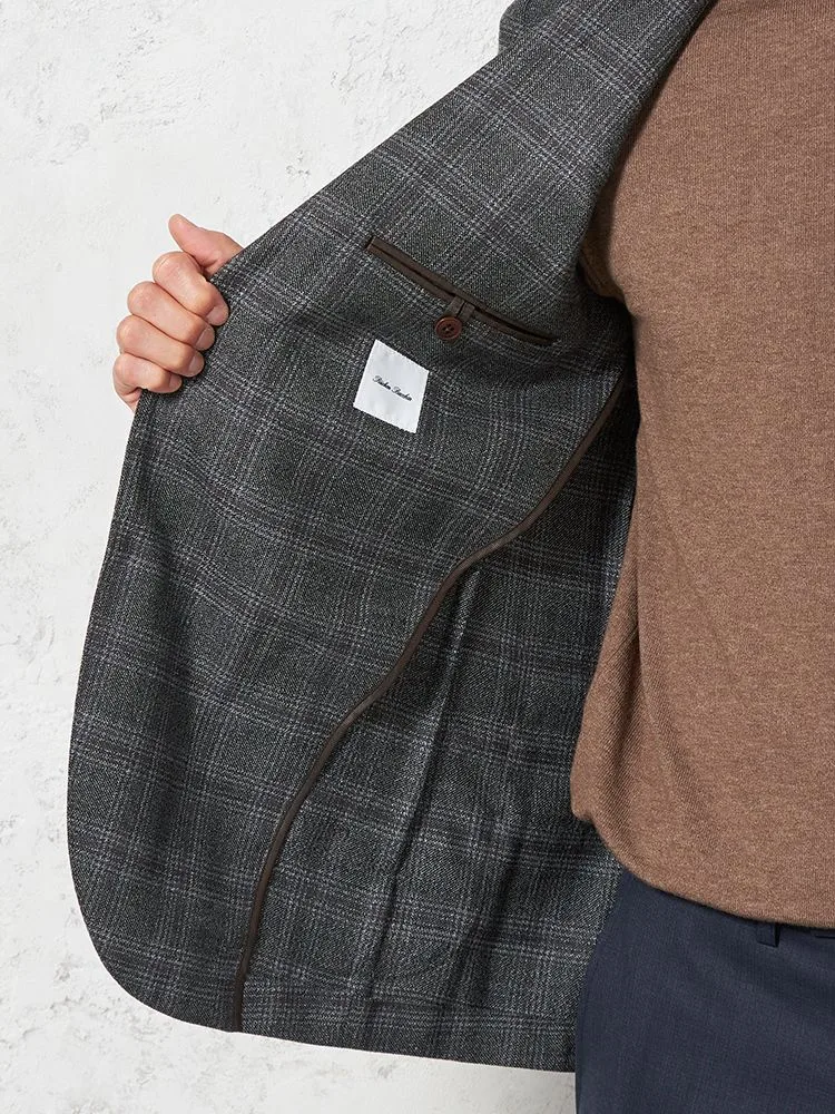 ウール100%】ジャケット 2つボタン イタリア ディプライ社製生地