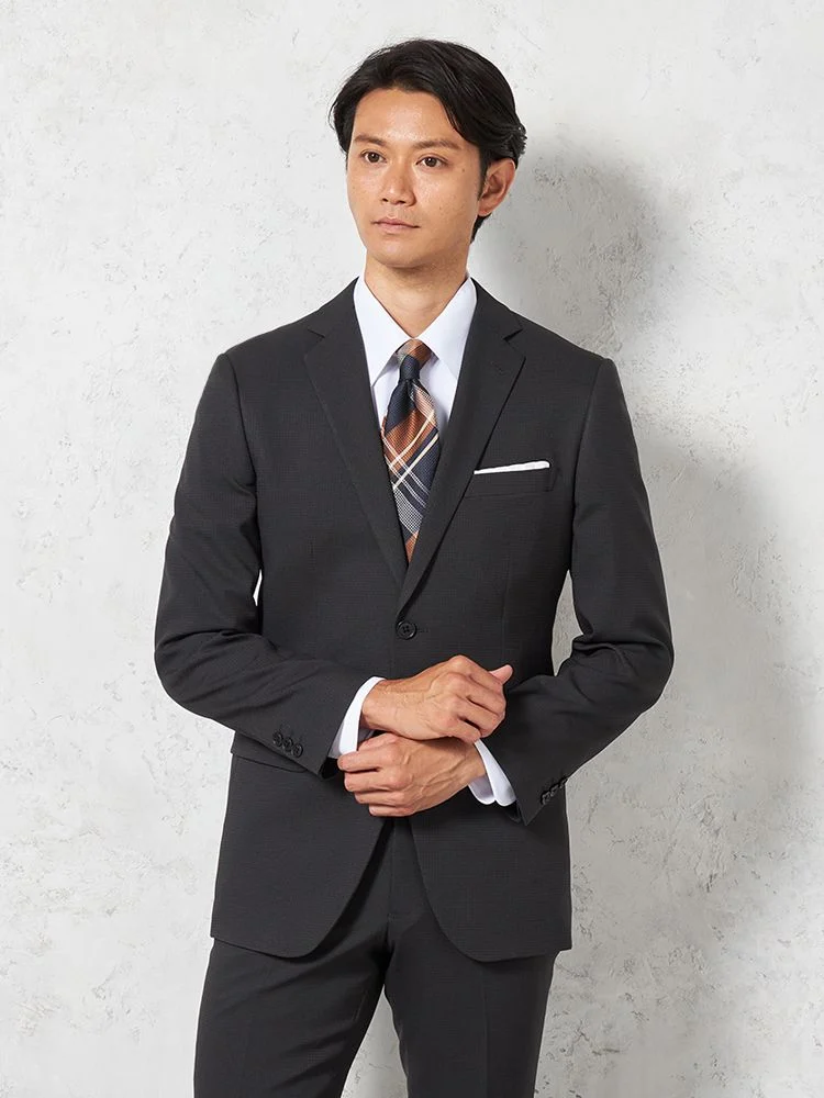 スーツ 2つボタン【WEB限定】4WAYストレッチ シャドウストライプ