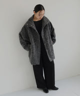 シャギースタンドカラーコート – hellam