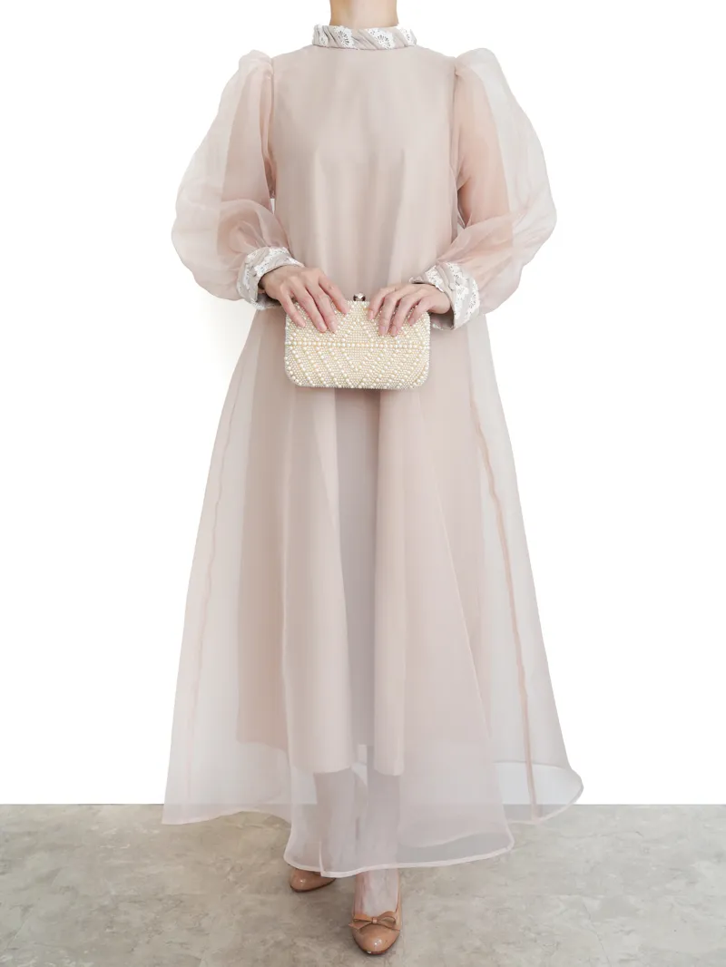 Acka.（エーシーケーエー）sheer over one-piece（ベージュ/2