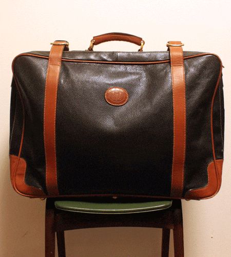 古着/USED] 20's フランス製 レザー フレンチハンティングバッグ ： bg